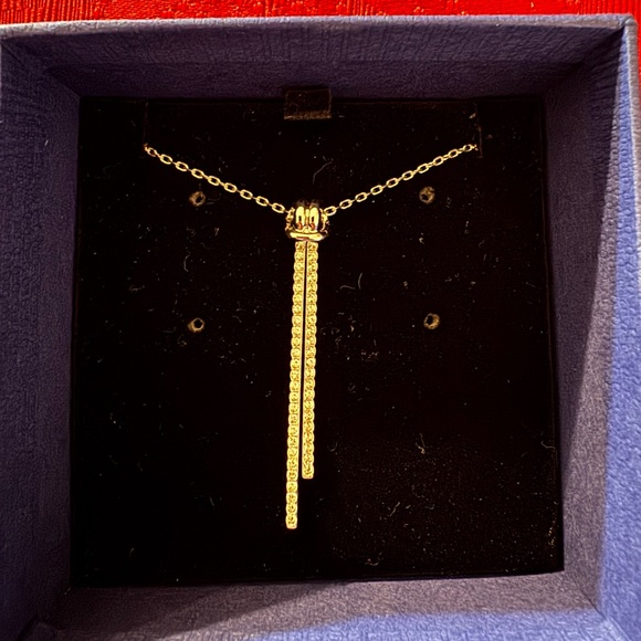 Swarovski Jewelry - Swarovski Gold Necklace with Crystal Detailing